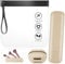 Huiguli Silicone Makeup Brush Holder, Makeup Sponge Holder, Airport Security Liquids Bags, Makeup Brush Storage Set for Women Travel Bussiness Camping Sports, Khaki