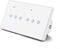 WiFi Smart Touch Switch, Smart Light Switch For Tuya App, Dimmer Switch WiFi Touch Switches with Wall Light Remote Control, Voice Control With Glass Wall Plate For Home(6 Gang-White)