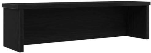 vidaXL Küchenregal Stapelbar Schwarz 50x15x16 cm Holzwerkstoff