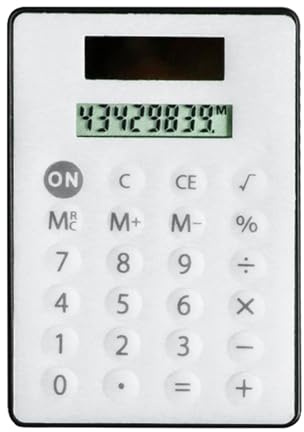 Kleiner Taschenrechner, solarbetrieben, 8-stellig, leise, einfach zu tragen und zu verwenden, für Büro und Schule