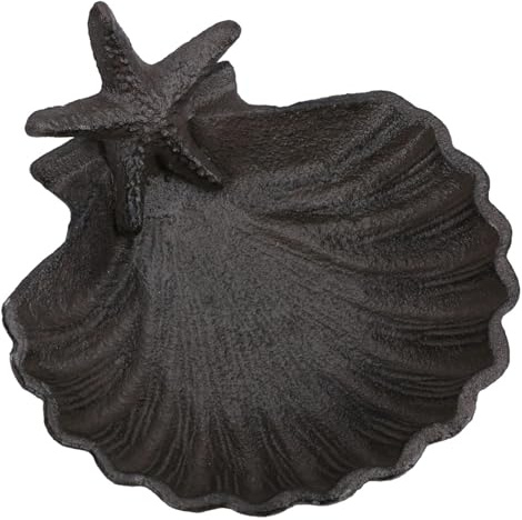 Starfish On Shell Soap Dish Bar Holder Seaside Vibe Bathroom Toilet Beach