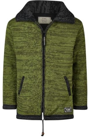 THC Natural Line Schafwoll Strickmantel 904 grün | Schafwolle | Strickmantel | Schafwoll-Mantel | Woll-Mantel | Schafwollmantel | Außenmantel