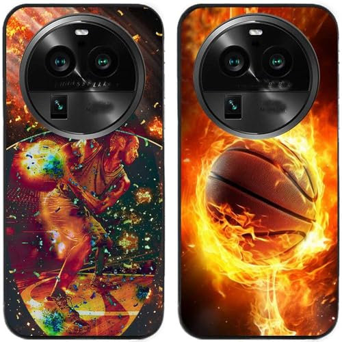 Lot de 2 coques de protection arrière en gel silicone TPU pour smartphone OPPO Find X6 Pro