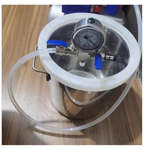 Vacuum Chamber Kit for Epoxy Resin, Cactus Juice Stabilizing, and Essential Oil Extraction - 6L to 100L Options(12L)