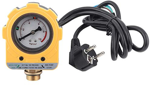 Risegun Pressostato da 10 bar per pompa dell'acqua, 220 V 0~10 bar Interruttore Elettronica Unità Pressostato Regolabile per pompe sommerse
