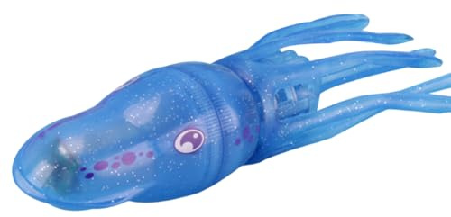 Buceo Calamar Piscina Juguetes de baño para niños Pulpo eléctrico Natación Peces Juguetes Accesorios de Entrenamiento de natación para niños Azul..