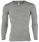 Engel Natur, Herren Shirt Langarm, Wolle & Seide, Hellgrau Melange, 54/56