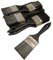 2 Budget Paint Brushes Synthetic Black Bristle Throw Away Bulk 50mm Cheap 2IN (12)
