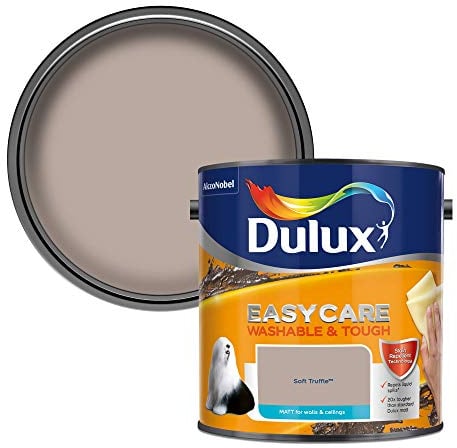 Dulux Easycare Washable & Tough Matt Emulsion Paint For Walls And Ceilings - Soft Truffle 2.5 Litres