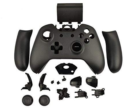 OSTENT Kit shell e pulsanti di ricambio compatibile per controller wireless Microsoft Xbox One - colore nero