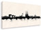 Kunstbruder Kölner Skyline - Schwarz/Weiß 20x50cm - by Stadt Köln Kunstdruck 2cm (div. Varianten/Größen)- Leinwandbild Wandbild/fertig aufgespannt/fertig zum aufhängen