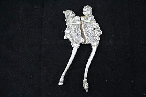 Rajasthan gems Nussknacker-Ausstecher Sarota Indien, Antik-Look, handgefertigt, Legierung, silberfarben