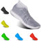 LEGELITE Cubiertas impermeables de silicona reutilizables para zapatos, cubierta antideslizante de silicona para zapatos de lluvia para hombres, mujeres y niños, Clear, Medium
