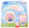 ALMACENESADAN, 2630; vajilla Reutilizable Peppa Pig; Compuesto por Vaso; Plato y Cuenco; No BPA