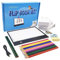 Canvall Flipbook Set for Drawing and Tracing Animation, Include: LED Light Box, 540 Pages Animated Loose-Leaf Paper, 2 HB +12 Colored Drawing Pencils, Pencil Sharpener, Eraser and Screwdriver