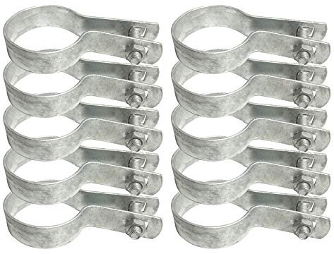 Aiwaiufu Tension Bands with Bolts & Nuts for Chain Link Fence, Gate, Posts (1-7/8)
