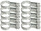 Aiwaiufu Tension Bands with Bolts & Nuts for Chain Link Fence, Gate, Posts (1-7/8)