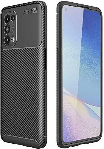 TECHGEAR [CarbonFlex Oppo Find X3 Lite 5G Hülle, Weich Premium Luxus Flexible schlagfeste TPU Slim Hülle [Kohlenstofffaser Design] Ultra dünn Super Schutzhülle kompatibel mit Oppo Find X3 Lite