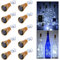 Toifucos Solar Wine Bottle Lights, 10 Pack 20LEDs 2M Copper Cork Shaped Lights Solar Fairy Lights Mini Fairy String Lights for Indoor Outdoor DIY, Party, Wedding, Christmas Decor (White)