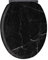 Gelco WC-Sitz, Schwarz, Holz, Marmor, 711484