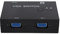 Annadue Conmutador VGA de 2 Puertos Manual, Salida 2 en 1 Con Cables USB, 2 PC a 1 Monitor, Pantalla de Visualización 2 Hosts en 1