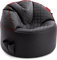 GAMEWAREZ Crimson Morph Sitzsack – 3-in-1 Gaming-Sitzhocker mit Rückenlehne und Fußteil zum Zocken, praktische Seitentasche zur Aufbewahrung, robust, Kunstleder, Made in Germany, schwarz-rot