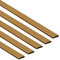 EAI Fire Seal Intumescent Door Strips - 5 Pack, 105cm x 2cm x 0.4cm | Adhesive Metre-Long Safety Strips to Prevent Spread of Fire | Brown