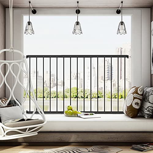 Fenstersicherung, Fairy Baby Fenstergitter Sicherheitsgitter Gitter, Ausziehbar, zur Montage in der Fensterlaibung (36.22 -61.42, Black)