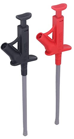 Flexible Test Hook Clip High Voltage Multimeter Electrical Testing Grabber Hook with 4MM Banana Jack J.30042 for Electronic Testing Automobile Inspection Accessories