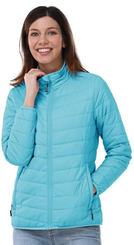 Outdoor Ventures Damen Steppjacke Packbare Leichte Warme Pufferjacke