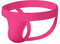 Jockstraps Athletic Supporters Biancheria intima Sexy Jock Strap Sport Cotone Stretch Perizoma, Rosa, X-Large
