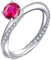 YL Damen Ring 925 Sterling Silber mit Juli Geburtsstein Rubin Ring Verlobungsring Ehering für Braut(Größe 56）