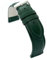 diloy XL Lederarmband für klassische Uhr glattes genähtes Rindsleder gepolstert Speziallänge Größen 10mm 12mm 14mm 16mm 18mm 20mm 22mm 24mm 26mm 28mm 30mm 302EL Militärgrün 14mm