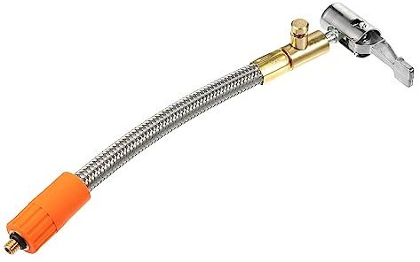 X AUTOHAUX 7.9 Flexible Tire Inflator Hose Adapter M6 with Air Release Valve