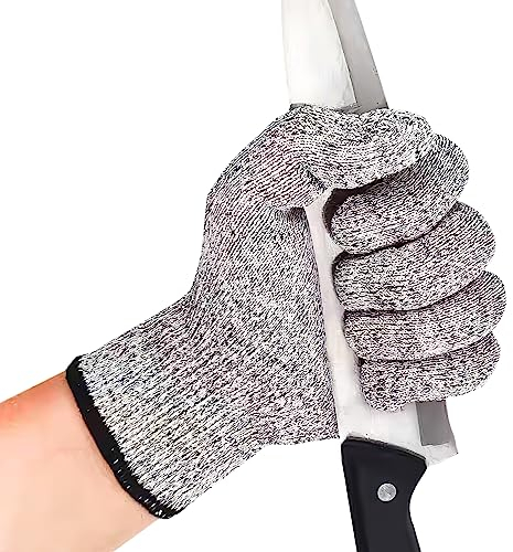 CLDURHGE Schnittfeste Handschuhe, Gartengeräte, lebensmittelechte Handschuhe, handgefertigte DIY-Arbeitshandschuhe, Outdoor-Aktivitäten, Malerei, tägliche Hausarbeit (3 Paar, L)