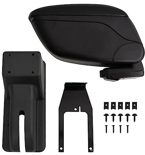 vidaXL Reposabrazos para Coche ABS Negro 12x29x(32-46) cm
