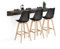 MOBILI FIVER, Bar-Regal Evolution 180x40 Nussbaum, Dunkel, Made In Italy