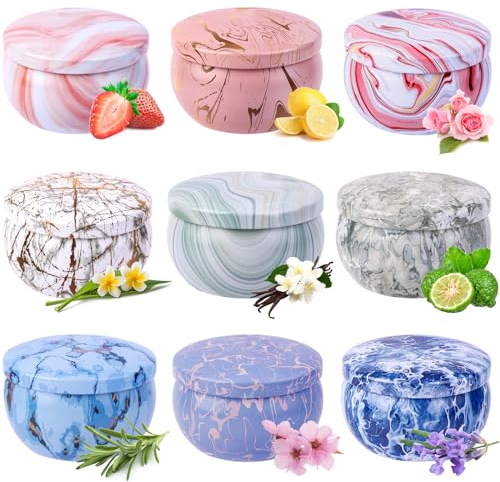 Duftkerzen Geschenkset für Frauen, 9 Stück Sojawachs Aromatherapie Kerzen Geschenke Weihnachten Frauen, Kleine Geschenkset Duftkerzen Set für Muttertag,Weihnachten,Geburtstag, Valentinstag, Bad, Yoga