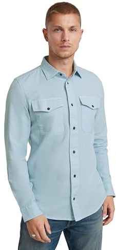 G-STAR RAW Herren Marine Slim Hemd, Blau (Faze Blue gd D24963-D454-C589), XS