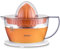 Sogo Spremiagrumi elettrico per succo d'arancia e limone con 2 coni e coperchio, automatico, potente e silenzioso, caraffa 0,5 litri, bianco, 40 W (SS-5223)