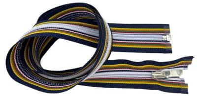 TOMASELLI MERCERIA Cerniera Multicolor Zip Lampo Spirale 1 Cursore Reversibile Acciaio Giubbino Sganciabile Lunga 1 Mt
