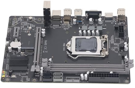 Bewinner Placa Base para Computadora H81M, Placa Base LGA 1150 de 64 GB, Placa Base para Computadora DDR3 de Doble Canal, Placa Base para Juegos de PC de Escritorio USB3.0 SATA M.2