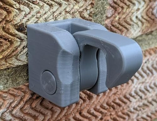 HandleStay - the Door Handle Stay Hook for Doors that open onto walls - No need to drill into door, Easy Latching! (Light Grey)