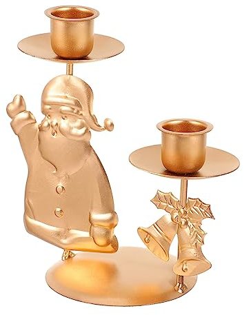 Warmhm 3 STK Weihnachtskerzenhalter Kerzenständer Für Couchtisch Kaminkerzen Teelichthalter Ständer Kerzenhalter Aus Metall Weihnachtskerze Tablett Krippendekor Weihnachten Zubehör Eisen