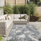 Interiyou Outdoor Teppich Wetterfest Florenz - 320x420 cm Multicolor - Wasserfest für Balkon, Terrasse, Garten - Outdoorteppich passend auch für Wohnzimmer, Schlafzimmer und Küche - Aussenteppich