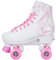 MADIVO Swirl Damen Klassische Retro Rollschuhe | Verstellbare Größe | ABEC7 Kugellager | Weiß Rosa Mädchen Classic Roller Skates Inliner Inlineskates | Gr. 31-34, 35-38, 39-42 (M (35-38))