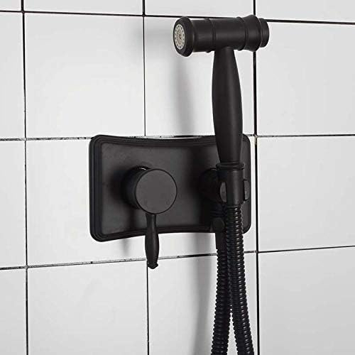 Bathroom Bidet Sprayer Black Cold Hot Water Mixer Spray Shower 2 Function Toilet Bidet Spray Kit