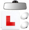 ADDLIVE L Plates Magnetic, 2PCS Fully Magnetic Car L Plates, Learner Plates + Blind Spot Mirrors for Cars + Rear View Mirror for Driving Test & Lessons for Learner Drivers, Adjustable and Universal