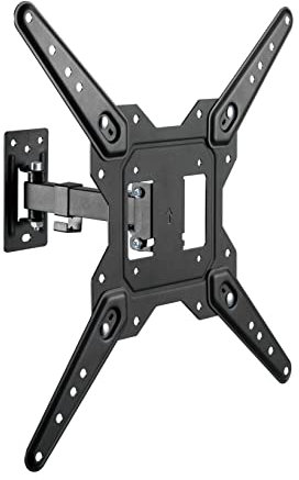 Full Motion TV Wall Bracket Mount Compatible with Hisense 43E6NTUK 50A6NTUK Smart freely LED, with Tilt Swivel Extension, Max VESA 400x400mm