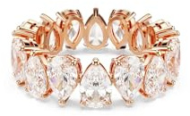 Bague Femme Matrix Vittore Poire Blanche Or Rose – Swarovski 52